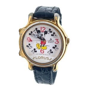 Vintage Lorus Disney Mickey Mouse Melody Musical Watch V422-0010 z0